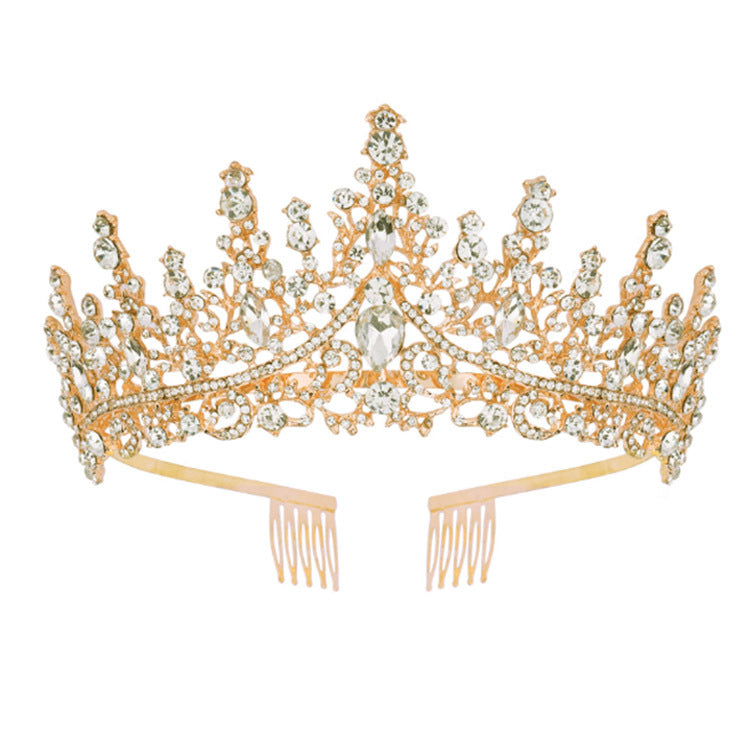 Dame Strass Tiara med glitrende edelstener Skanto
