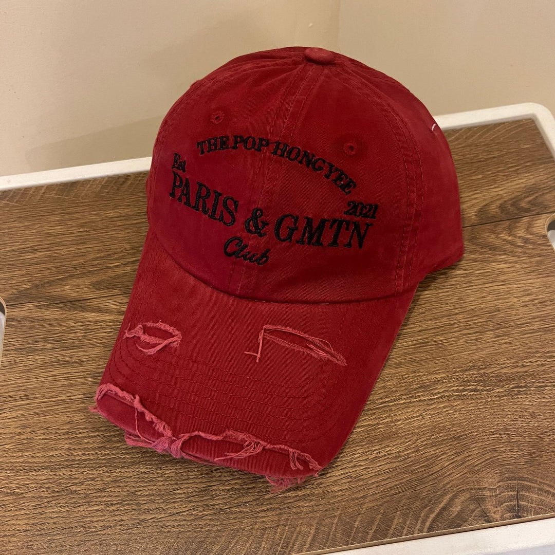 Herre Slitt Bomull Twill Baseball Caps Skanto