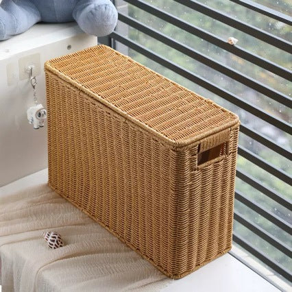 Unisex dekorativ Rattan oppbevaringsboks Skanto