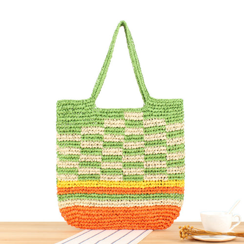 Handmade tote bag in braided natural material Skanto
