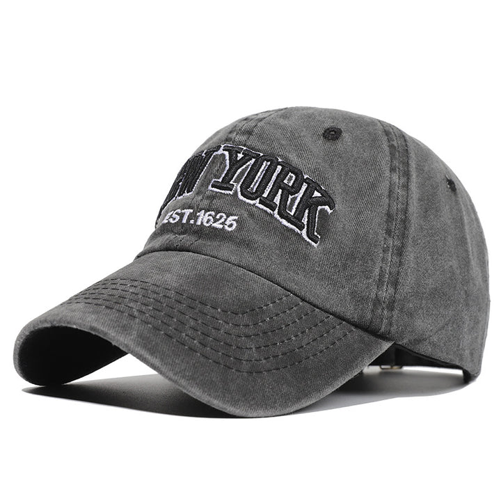 Men's Distressed Embroidered Dad Hat Skanto