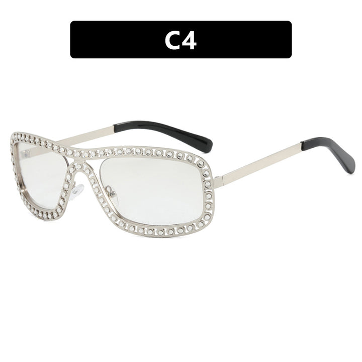 Women's fashionable sunglasses with sparkling frame Skanto