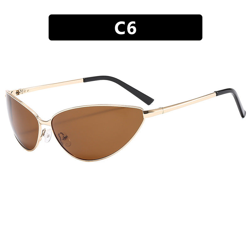 Women's Cat-Eye Sunglasses with Modern Metal Frame Skanto