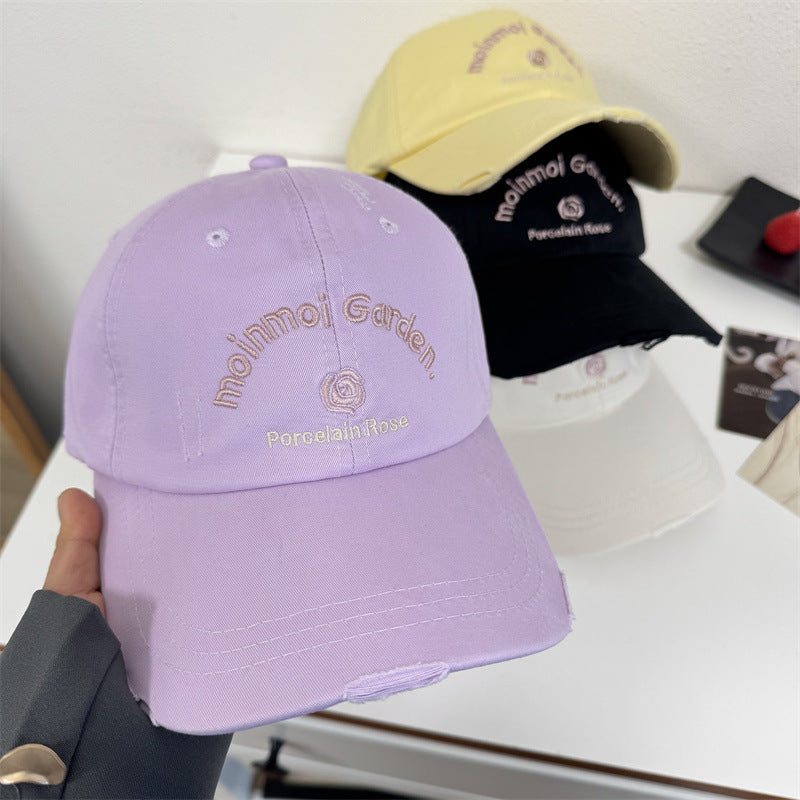 Kvinnenes broderte casual solbeskyttelseshatt Skanto