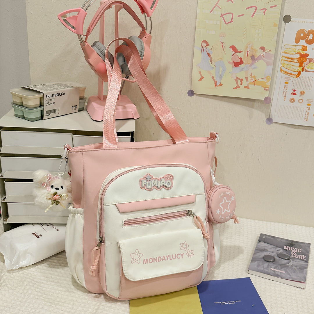 K Casual Multi-Pocket Skole Rygsekk