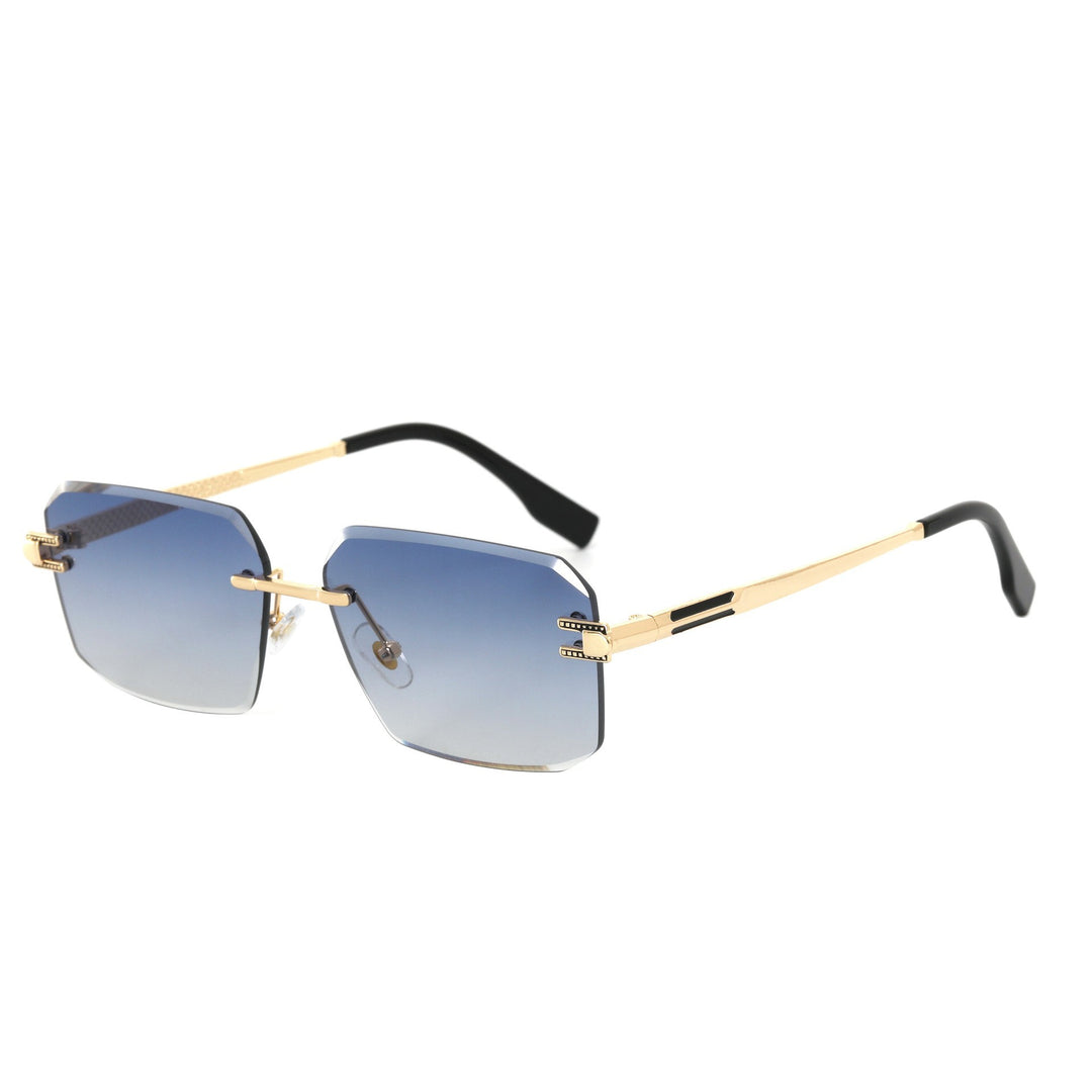 Dame Geometrisk Designer-solbrille med luksuriøs metallramme og høykvalitets UV-beskyttelseslinser Skanto