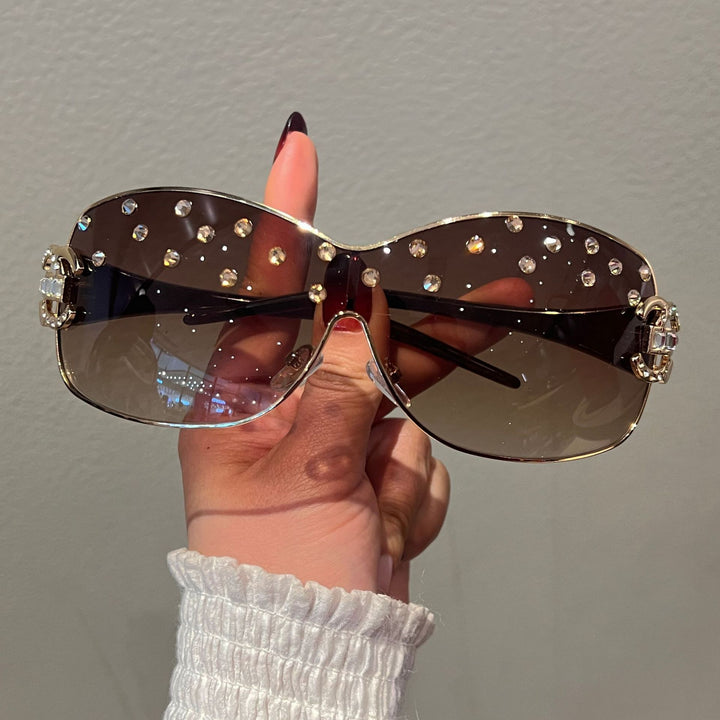 Dame moteriktig solbrille Skanto