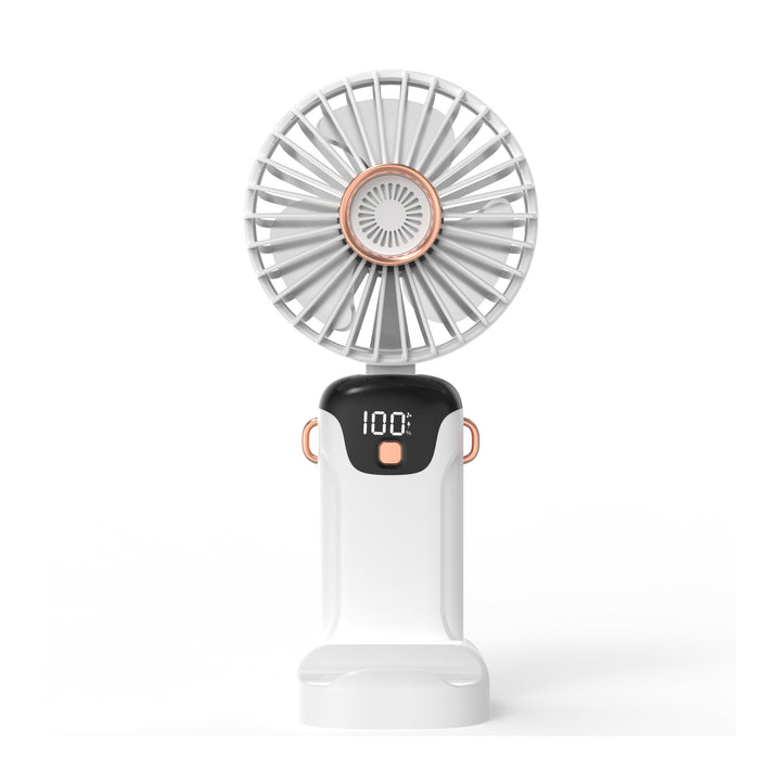 Unisex Bærbar Digital Håndholdt Mist Vifte Skanto