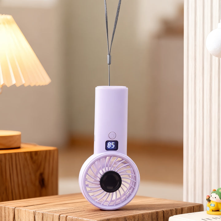 Dame Bærbar Håndvifte med LED-skjerm og lett design Skanto