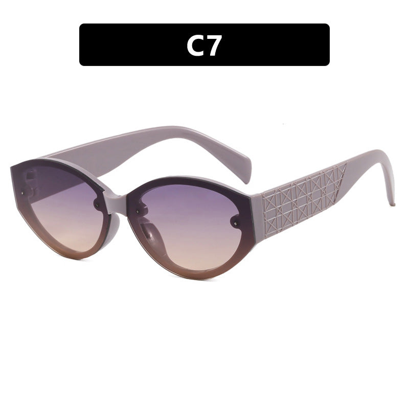 Women's Extravagant Cat-Eye Sunglasses with Textured Frame Skanto