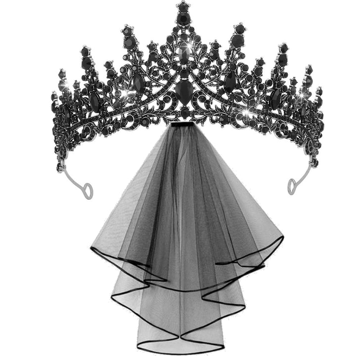 Dame Bryllup Tiara og Slør Sett Skanto