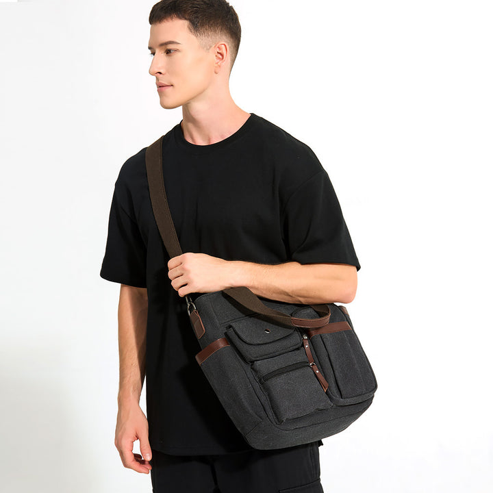 WoMulti-lommebok lerret tote bag Skanto