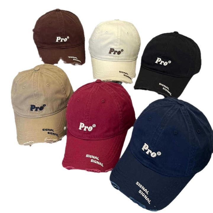 Kvinnenes Casual Slitt Brodert Baseball Caps Skanto