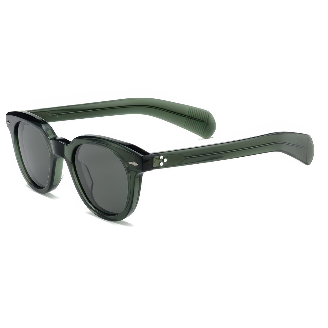 Dame retroinspirert solbrille med slitesterk plastikkramme og polariserte linser Skanto