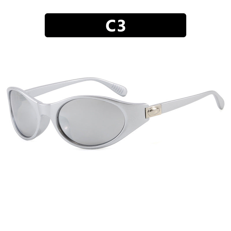 Women's stylish sunglasses in elegant oval design with protective UV filter Skanto