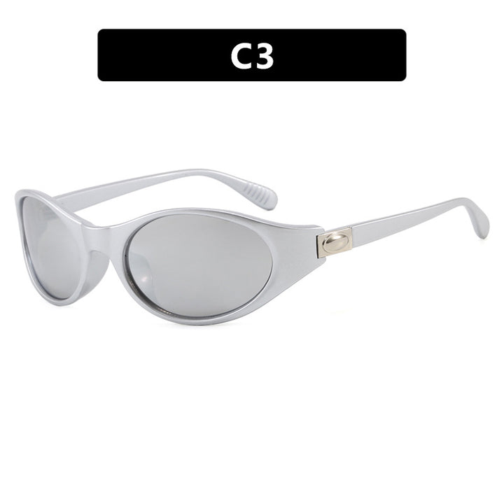 Women's stylish sunglasses in elegant oval design with protective UV filter Skanto