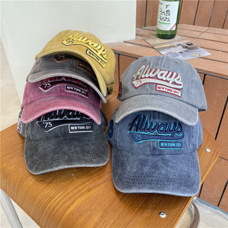 Herre Vintage-inspirert Slitt Bomull Baseball Caps Skanto