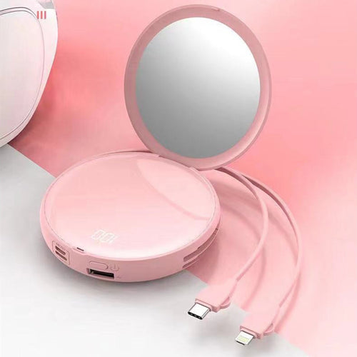 Bærbar speil med USB-ladefunksjon Skanto