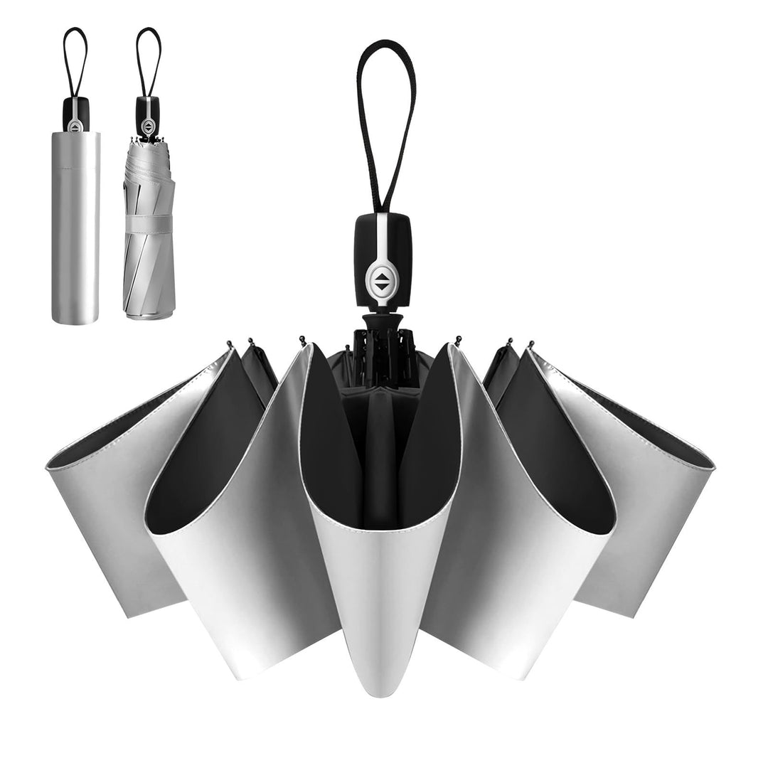 Kvinnenes elegante UV-beskyttende sammenleggbare paraply Skanto