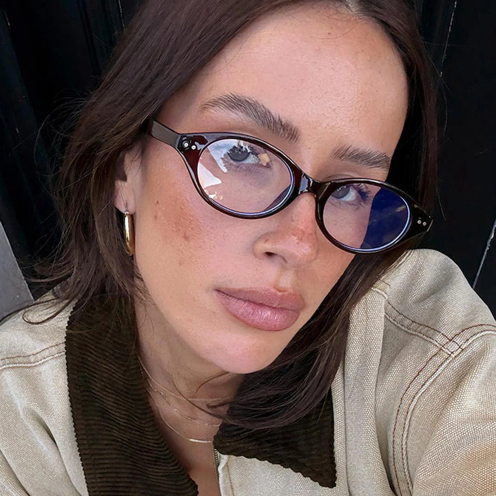 Women's cat-eye sunglasses with unique pattern Skanto