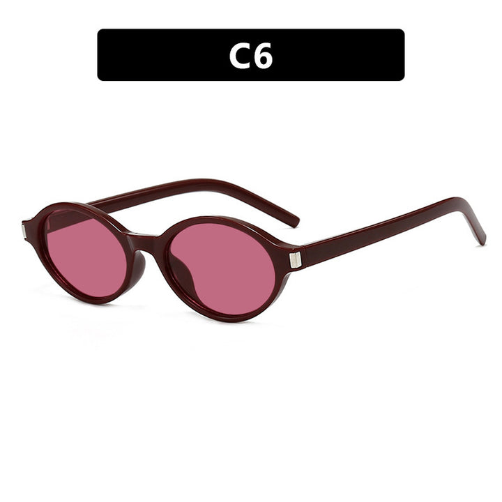 Women's elegant round sunglasses with modern frame Skanto