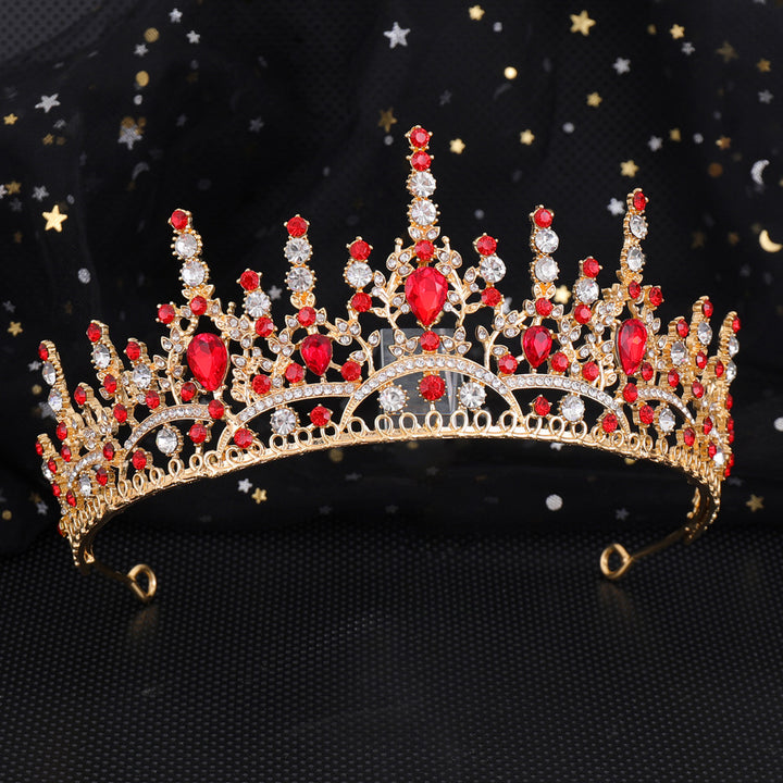 Dame Elegant Krystall-Tiara med filigransk Design Skanto