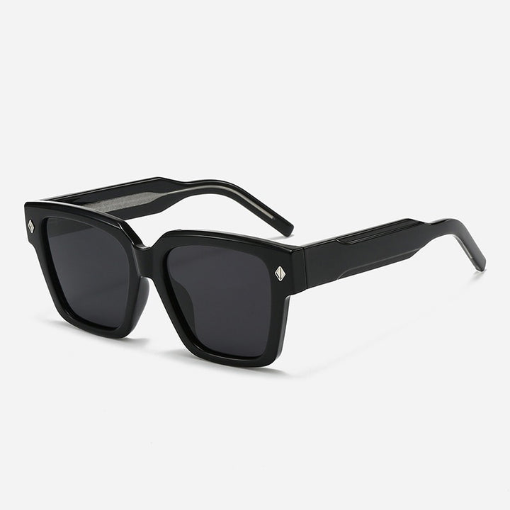 Damen Oversized Designer-solbrille med stilfull ramme og beskyttende UV-filter Skanto