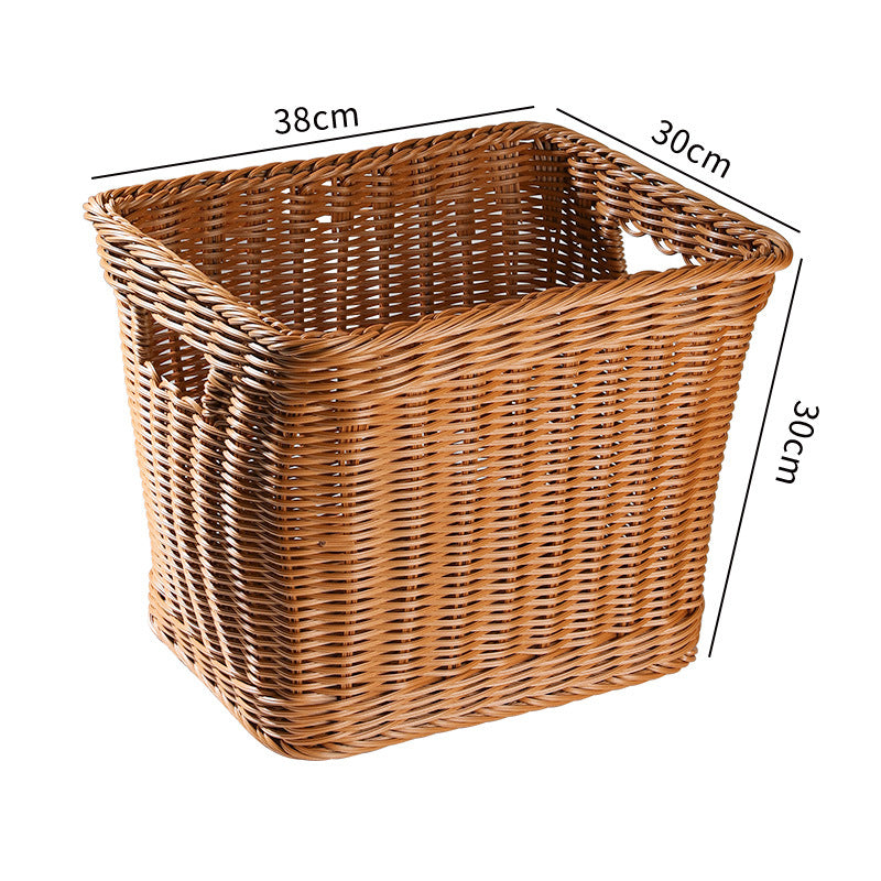 Premium Håndvevd Rattan Oppbevaringskurv Skanto