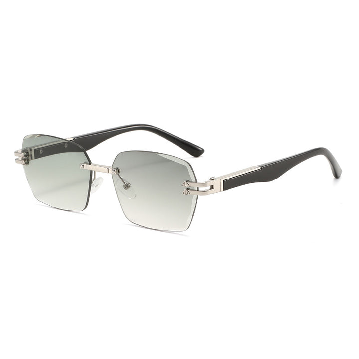 Men's Elegant Square Sunglasses with Wooden Temples Skanto