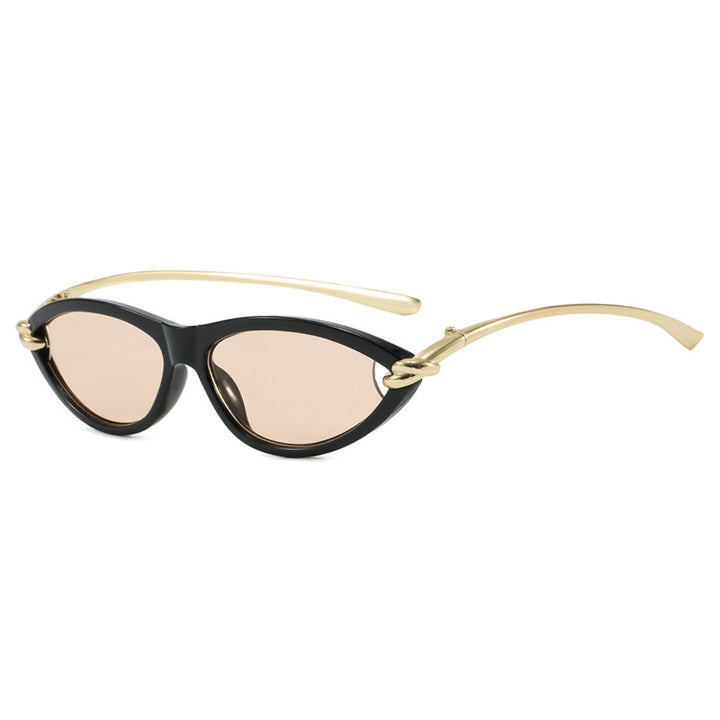 Women's Cat-Eye Sunglasses with Elegant Metal Frame and Protective UV Filter Skanto