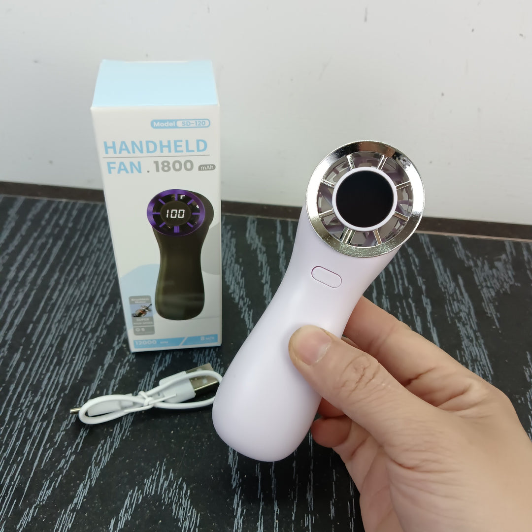 Unisex Håndheld bærbar blæser med digital hastighedsdisplay Skanto