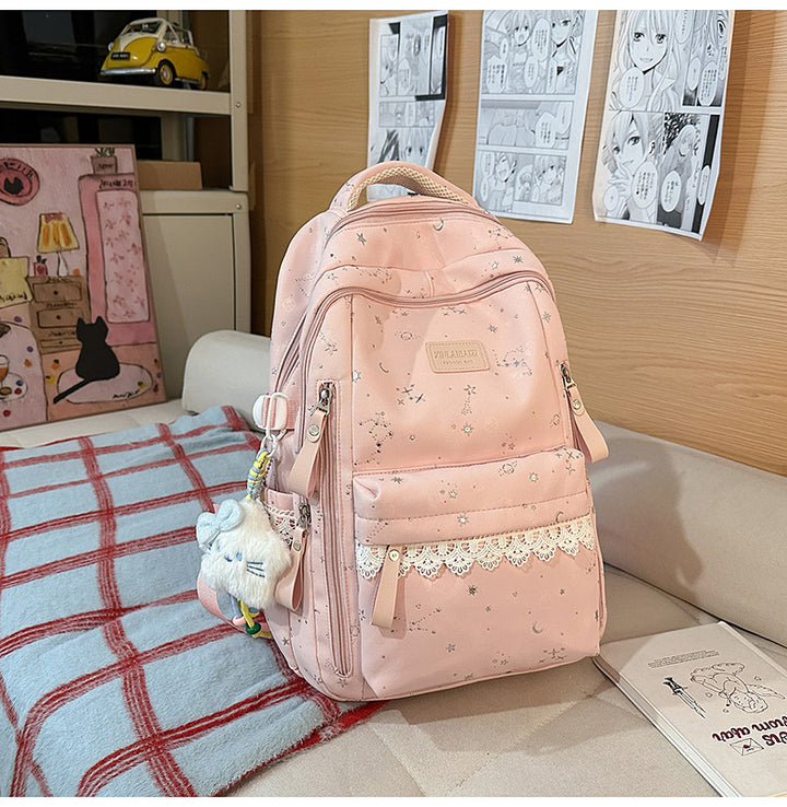 Elegant Multi-Compartment Skole Rygsekk