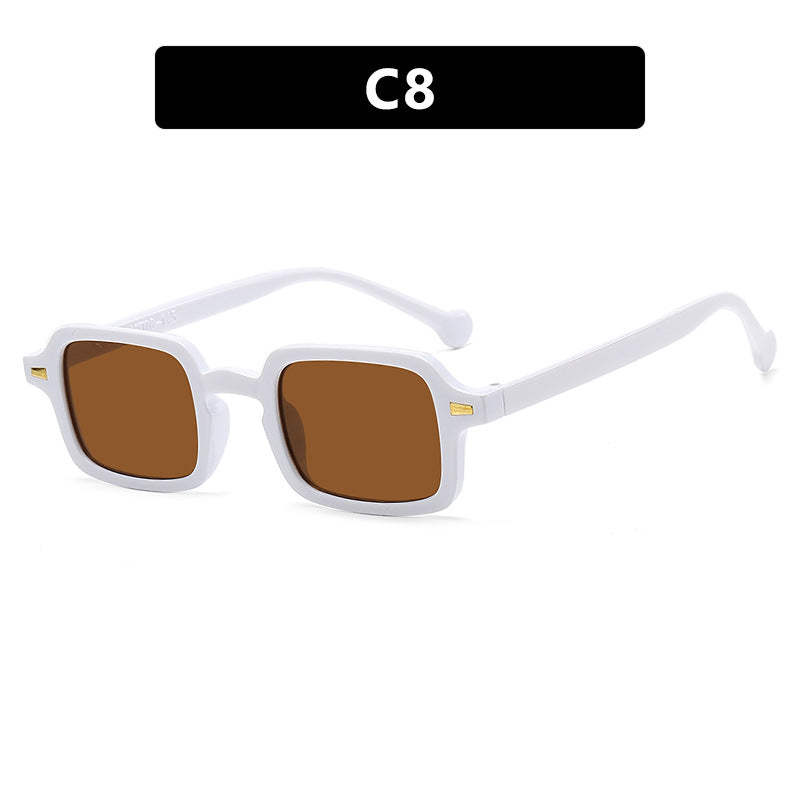 Women's exclusive square sunglasses with elegant metal frame and UV protection Skanto
