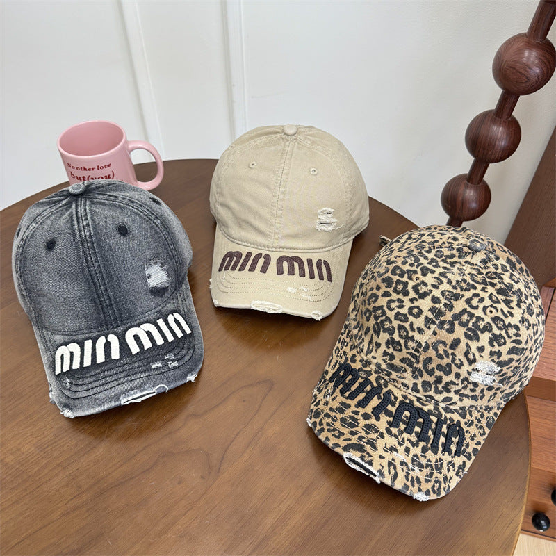 Kvinne's Slitt Grafisk Baseball Caps Skanto