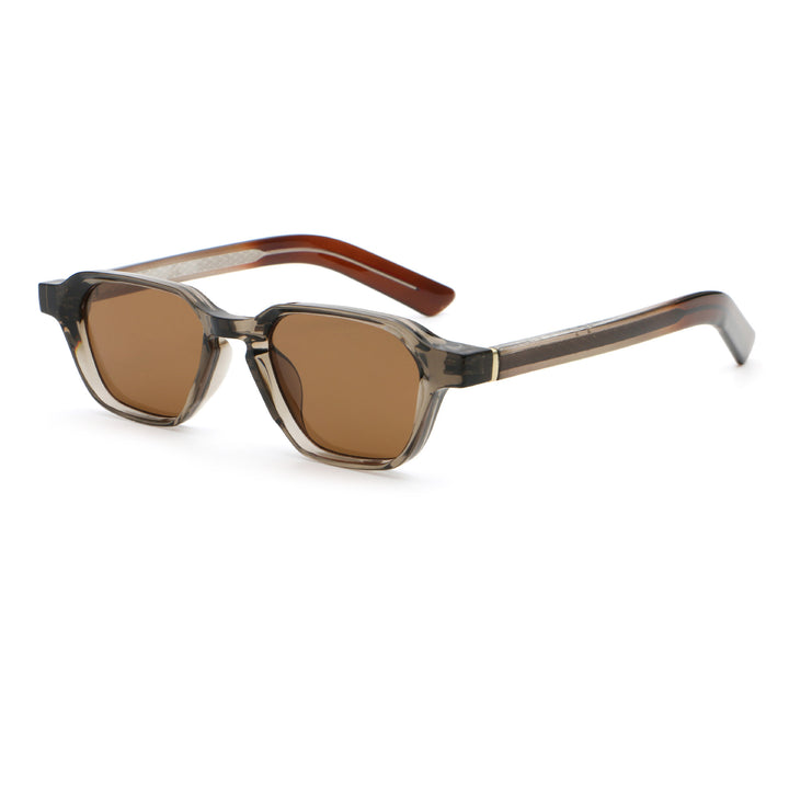 Dame solbrille i spesielt design med kantede glass Skanto