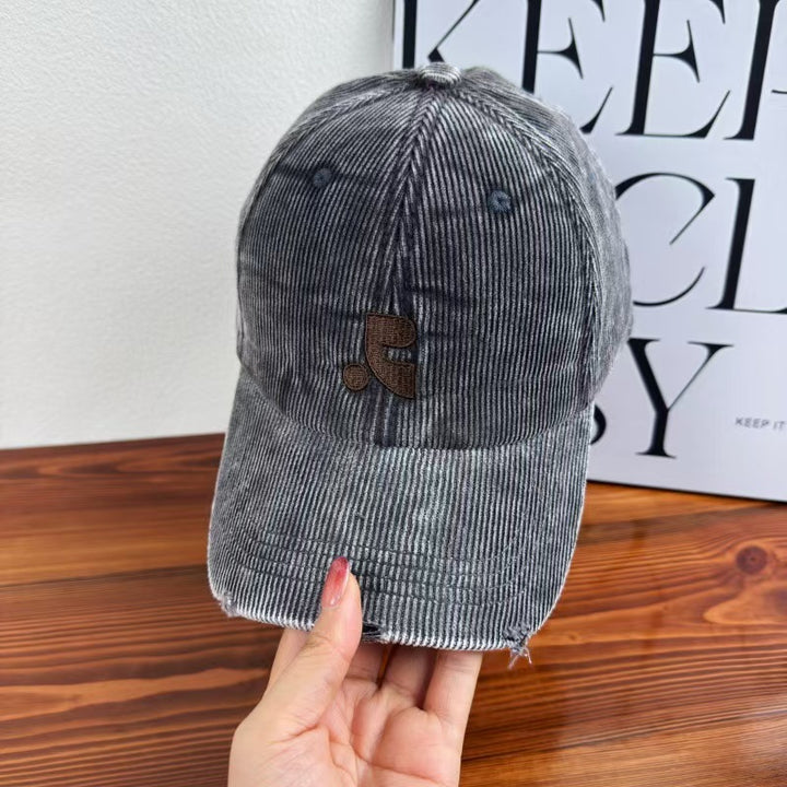 Kvinnenes fløyels teksturerte baseball cap Skanto