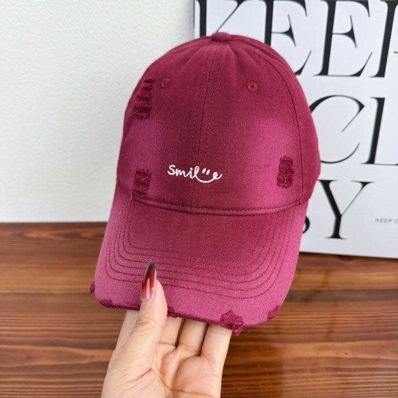 Kvinne Slitt Bomull Baseball Caps Skanto 1784270843