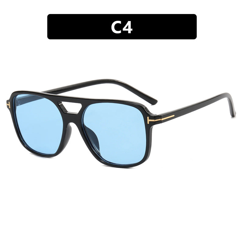 Women's Fashionable Square Sunglasses with Luxurious Plastic Frame and UV Protection Skanto
