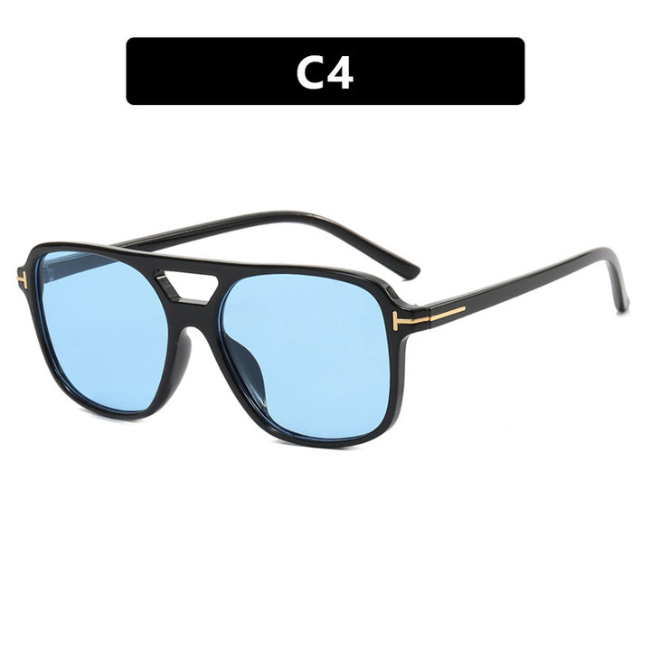 Women's Fashionable Square Sunglasses with Luxurious Plastic Frame and UV Protection Skanto