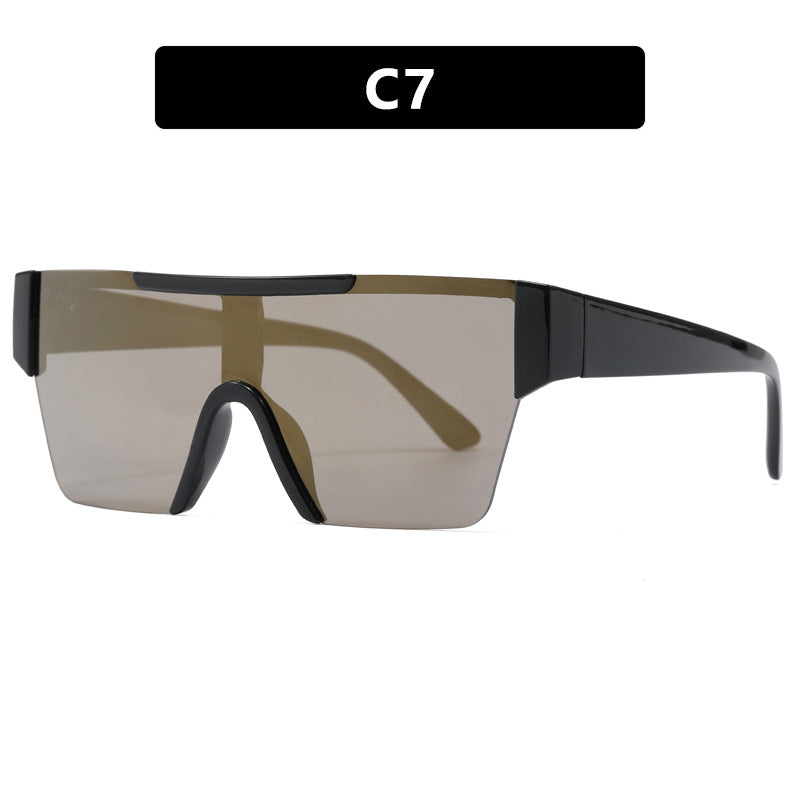 Women's futuristic sports sunglasses with UV protection and wide lens area Skanto