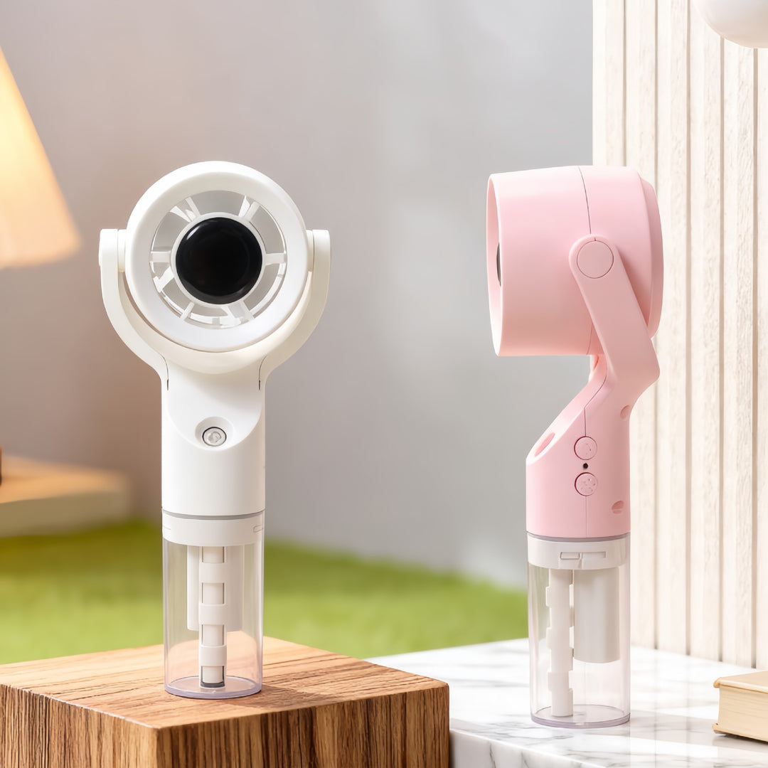 Dame Bærbar spray-håndvifte med USB-ladefunksjon og ergonomisk design Skanto