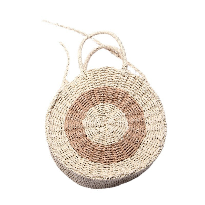 Handmade Round Raffia Basket Skanto
