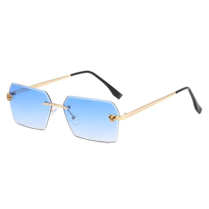 Damer moterik firkantet solbrille med elegant metallramme Skanto