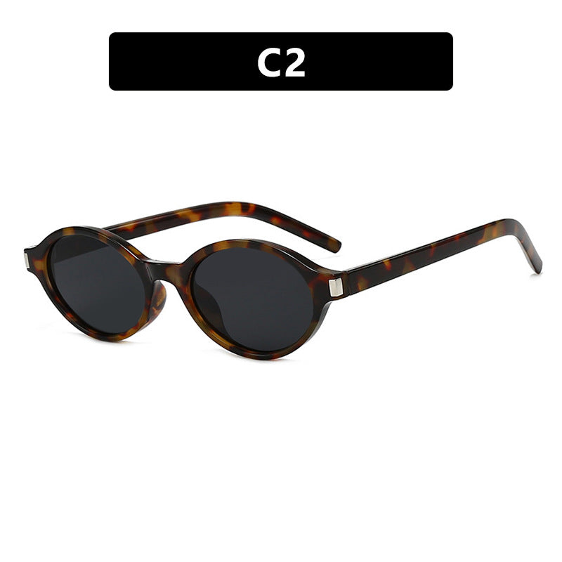 Women's elegant round sunglasses with modern frame Skanto