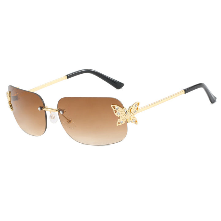 Women's fashionable sunglasses with filigree butterfly design and protective lenses Skanto