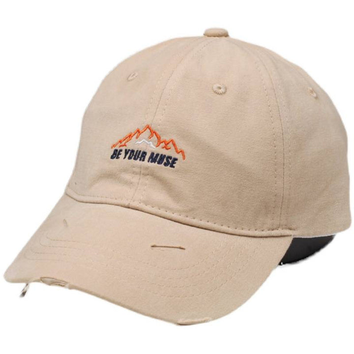 Kvinnenes Slitt Bomull Brodert Baseballcap Skanto