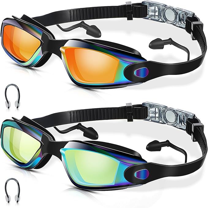 Svømmebrille med justerbart hodebånd og antikondens-teknologi Skanto