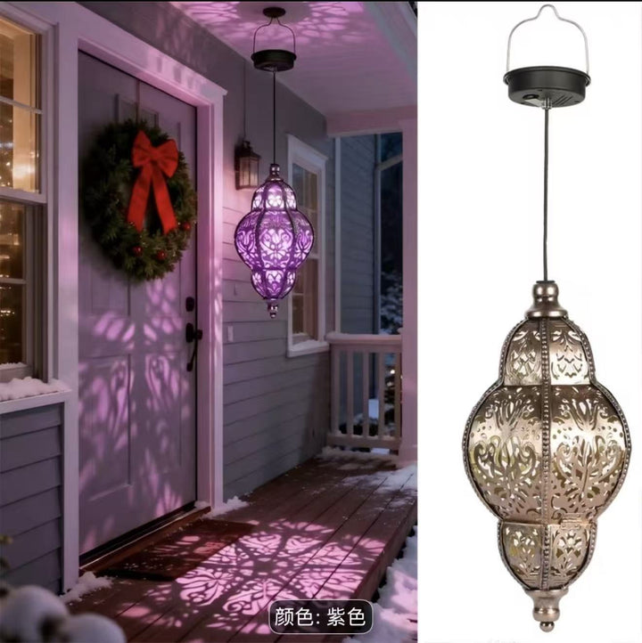 Utsmykket filigree hengende projeksjonslampe med justerbar ledning og LED-kompatibel sokkel Skanto