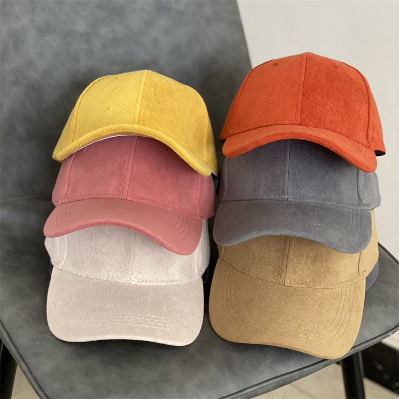 Herre Suede Tekstur Klassisk Caps Skanto
