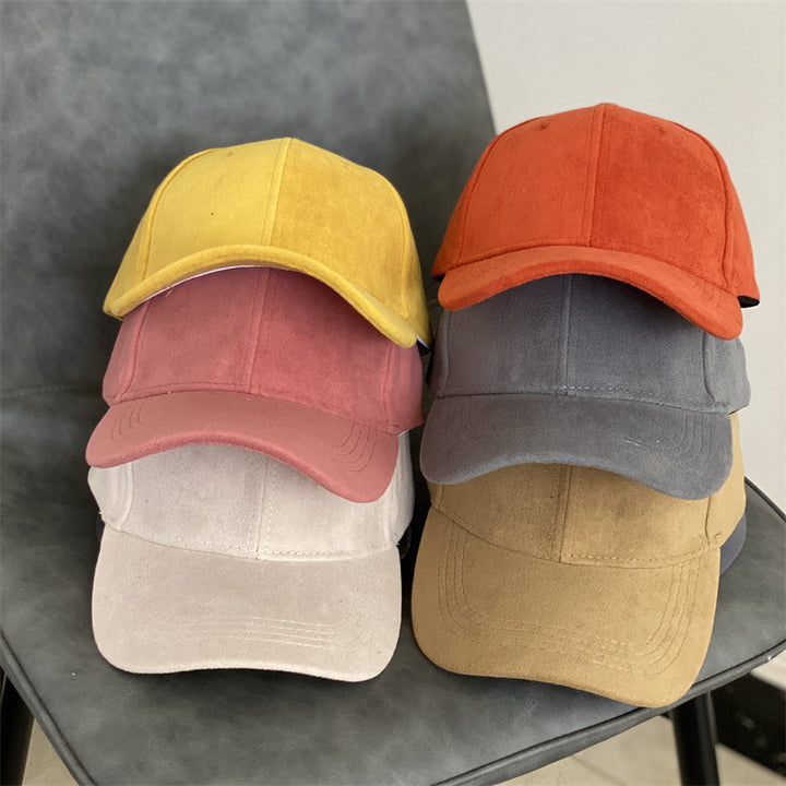 Herre Suede Tekstur Klassisk Caps Skanto